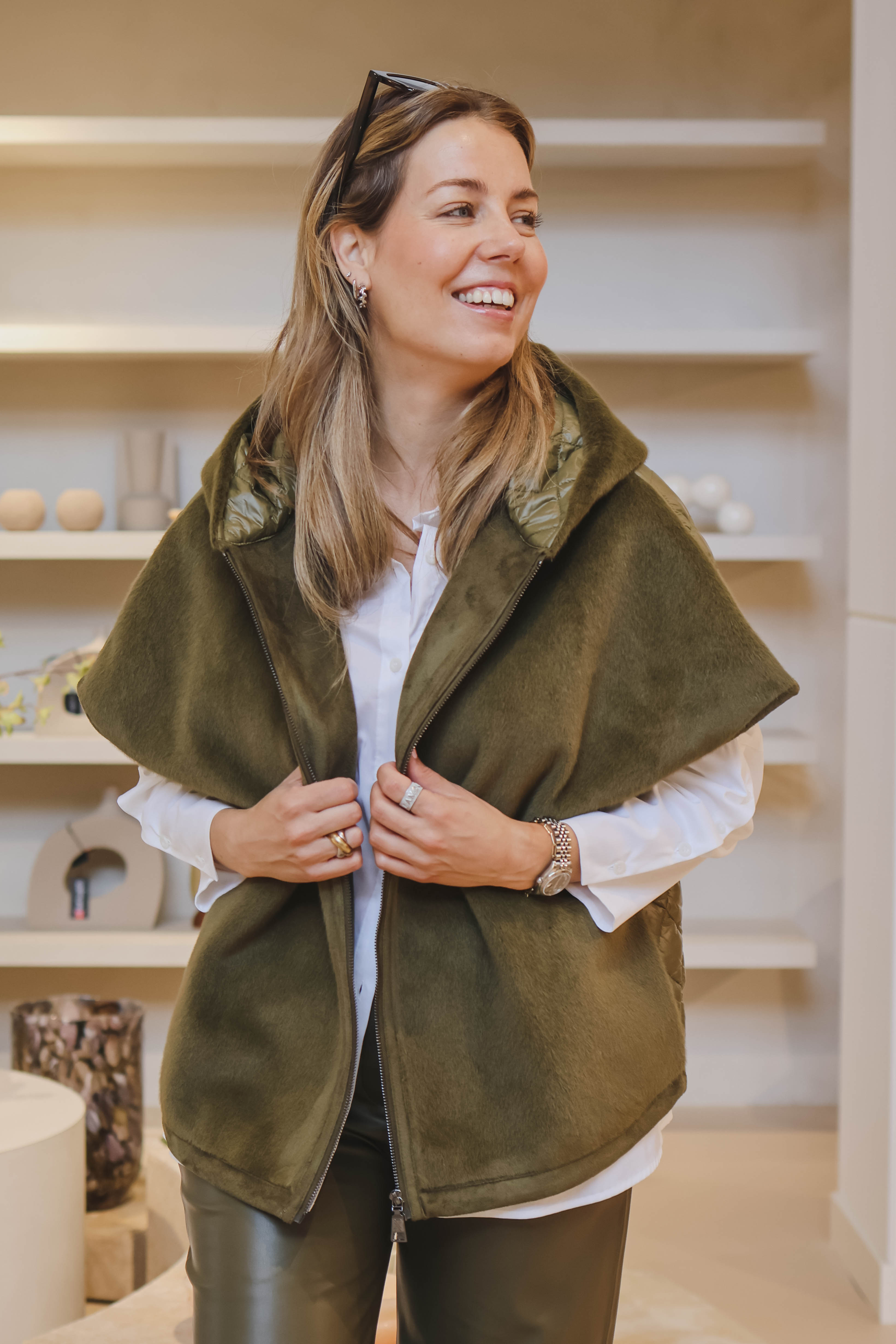 Xandres Dames Vest Groen 1