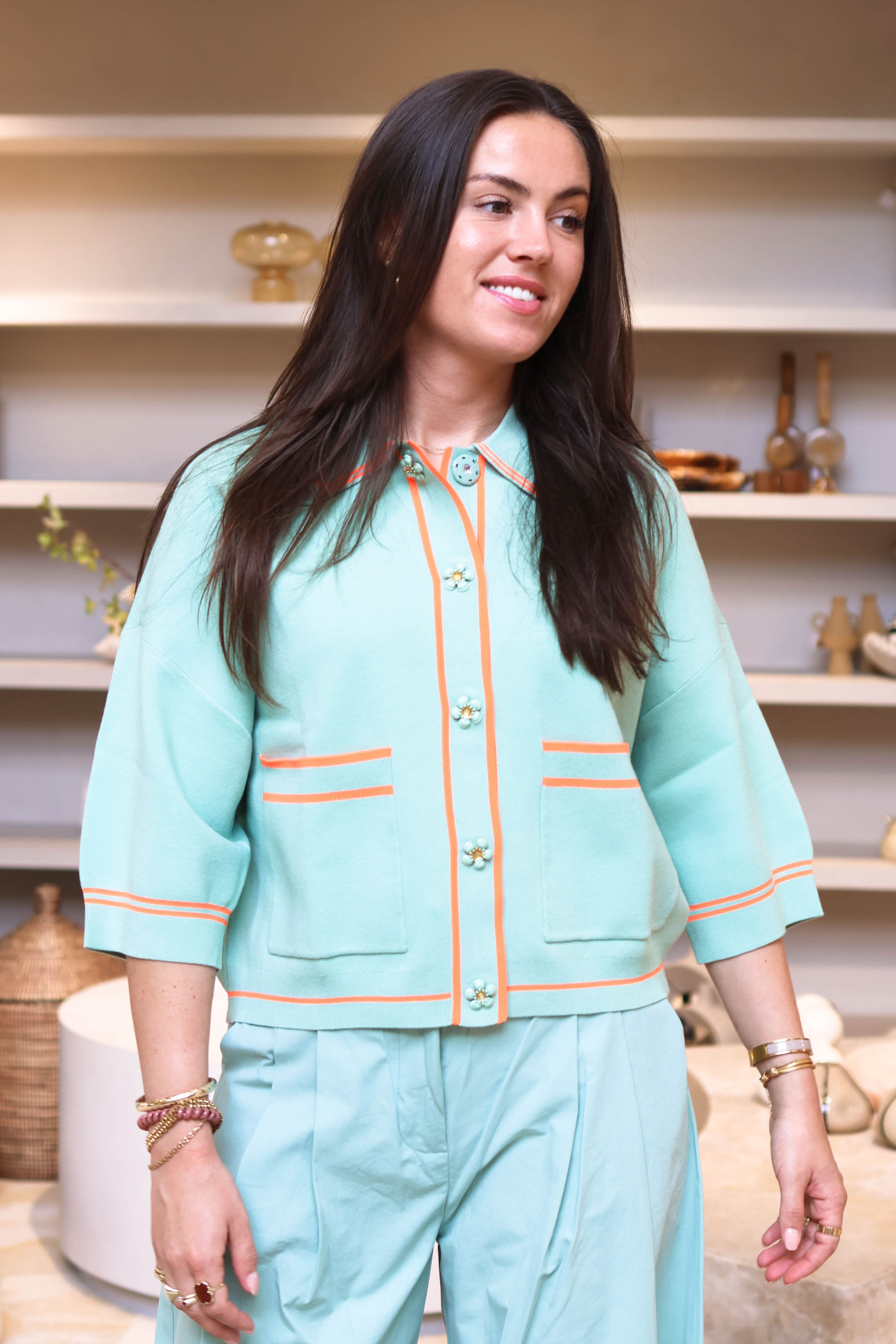 Essentiel Dames Vest Blauw 1