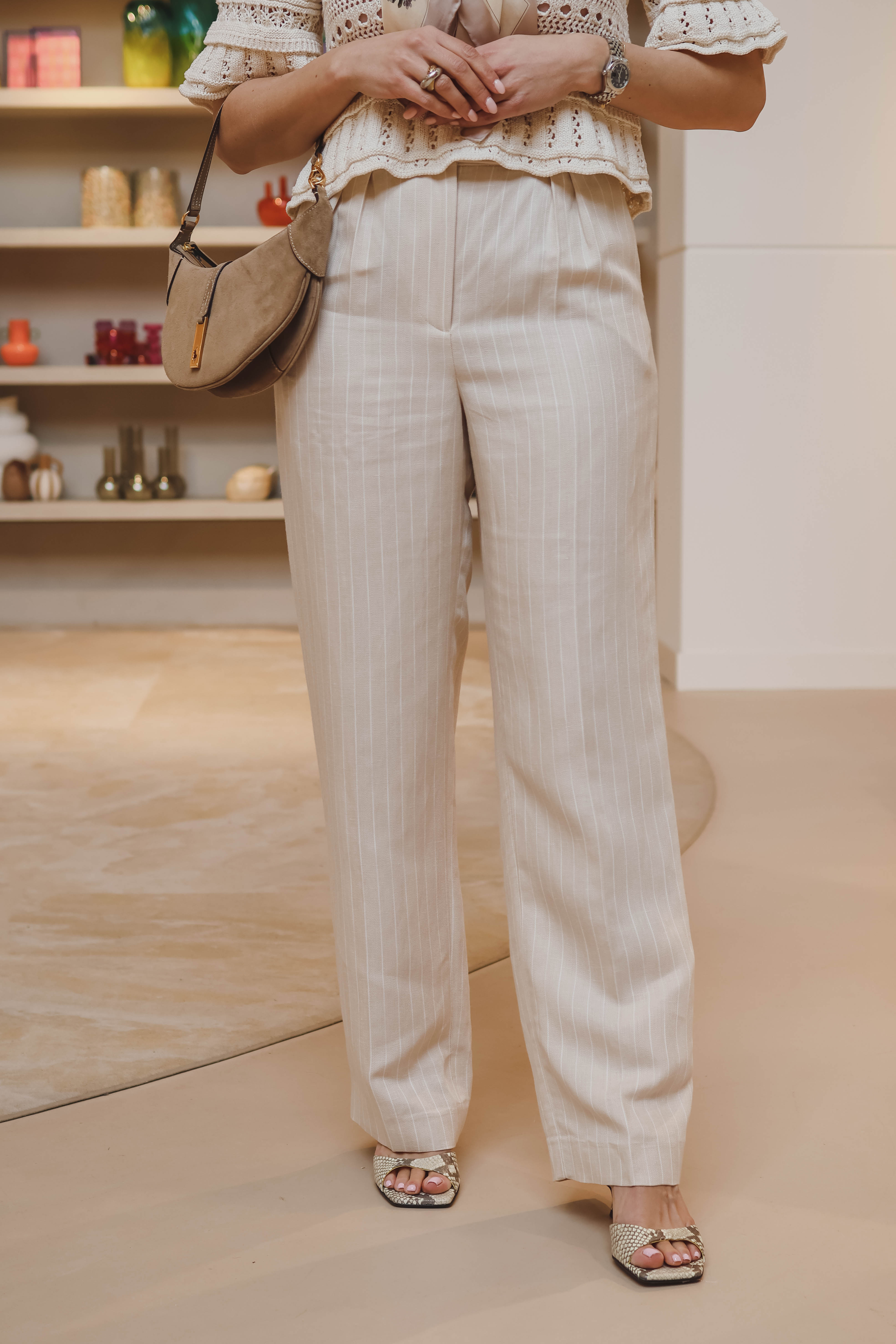 Bash Dames Broek Beige 1