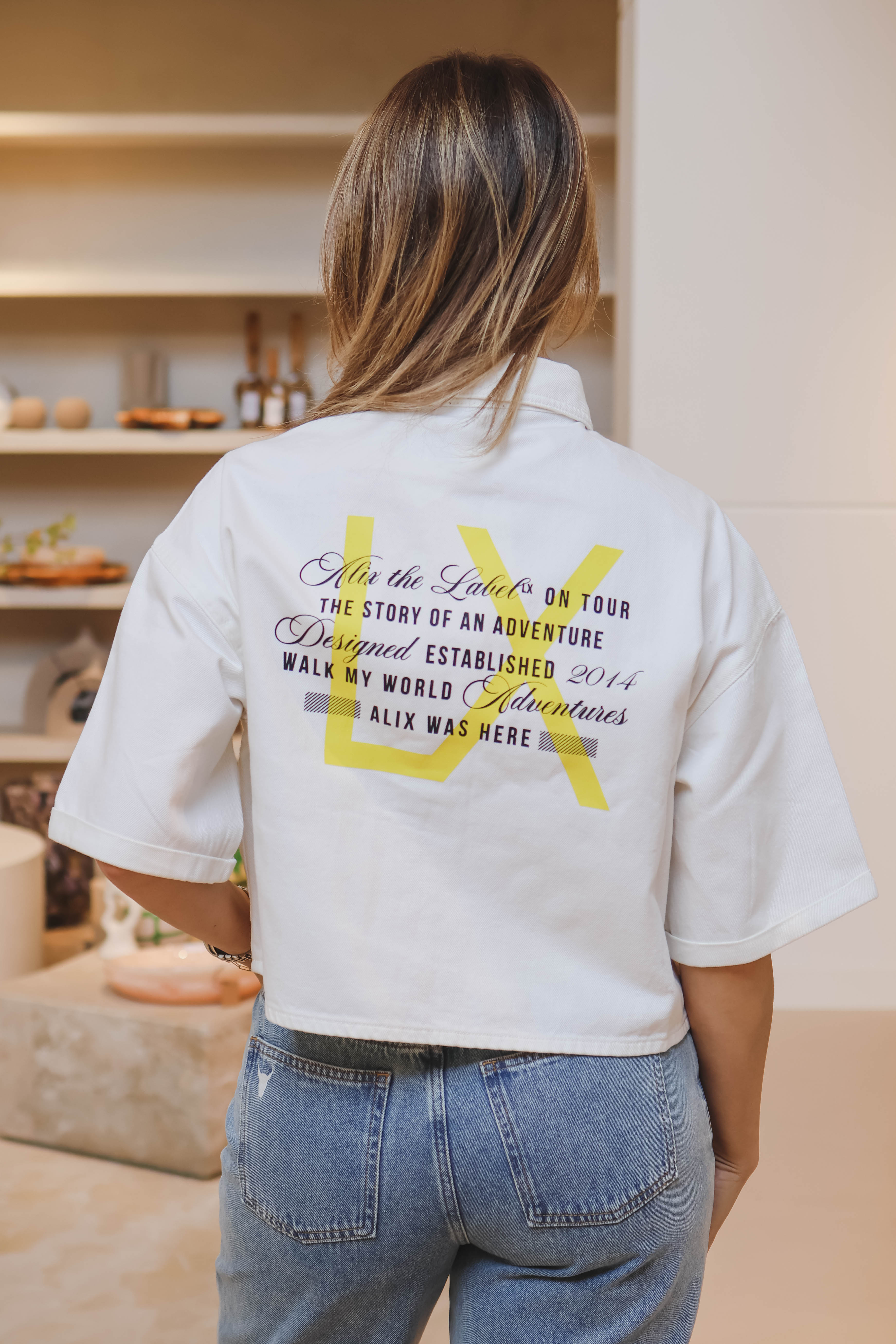 Alix Dames T-shirt Beige 2