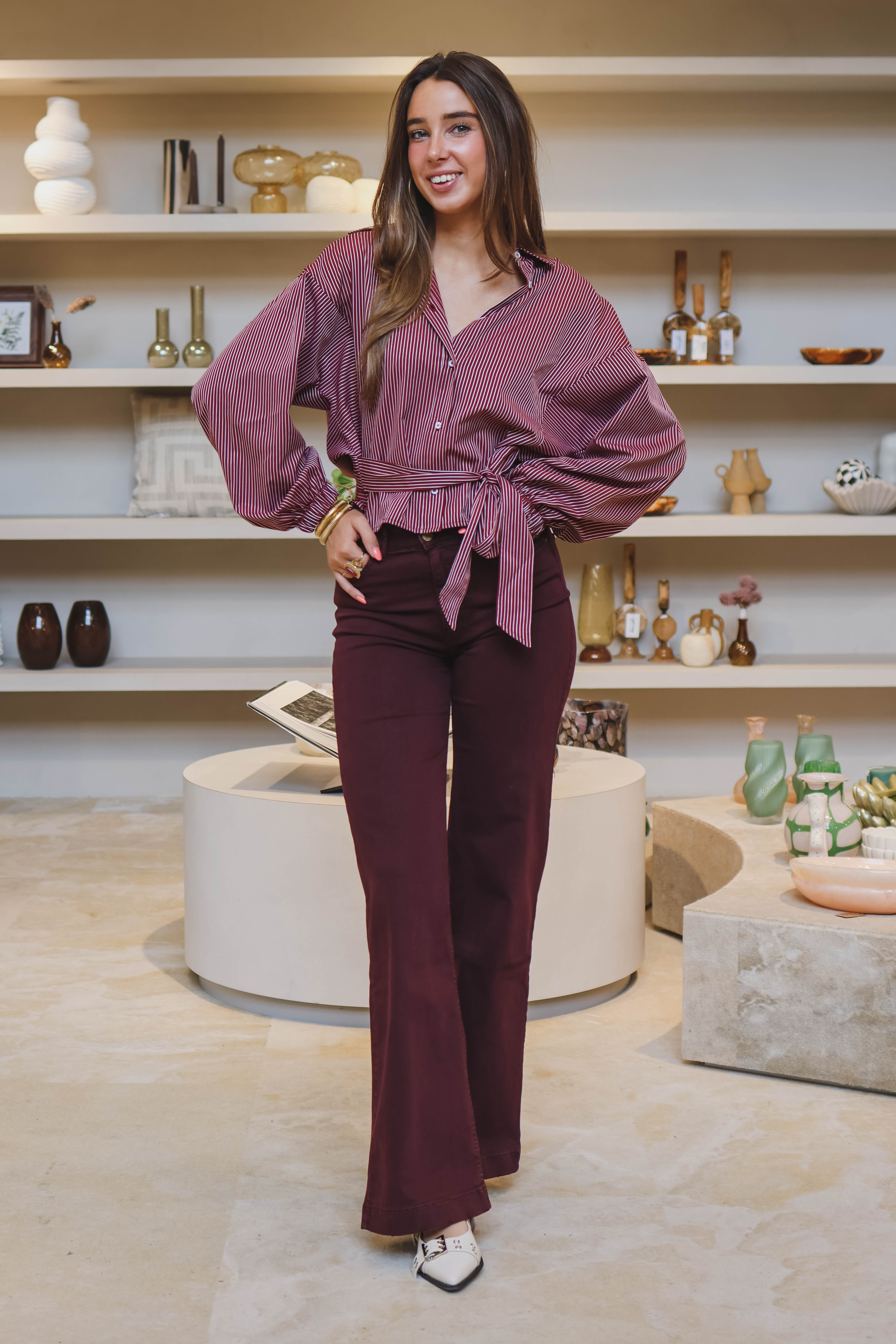 ANNA Dames Blouse Rood 2