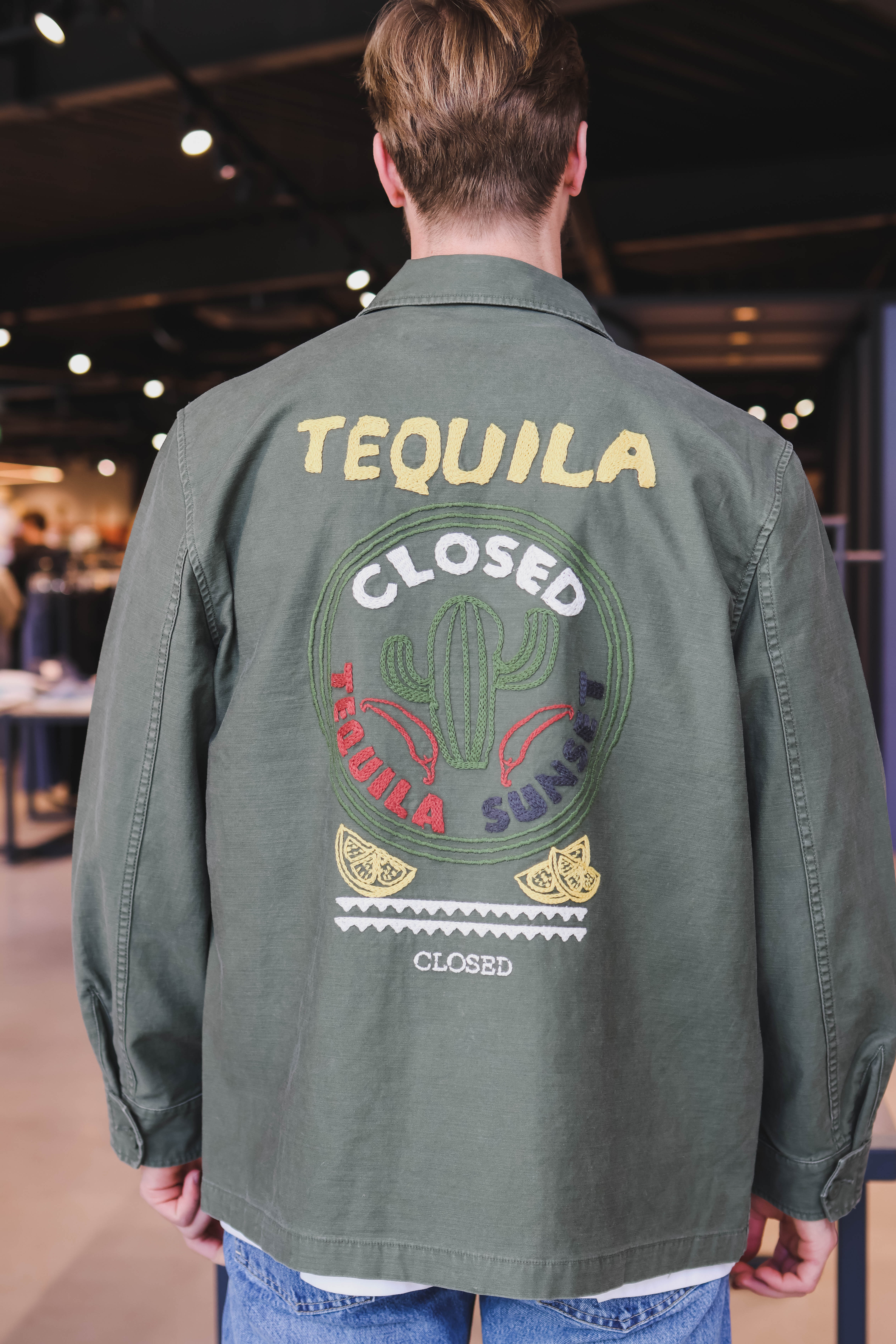 Closed Heren Overshirt Groen 2